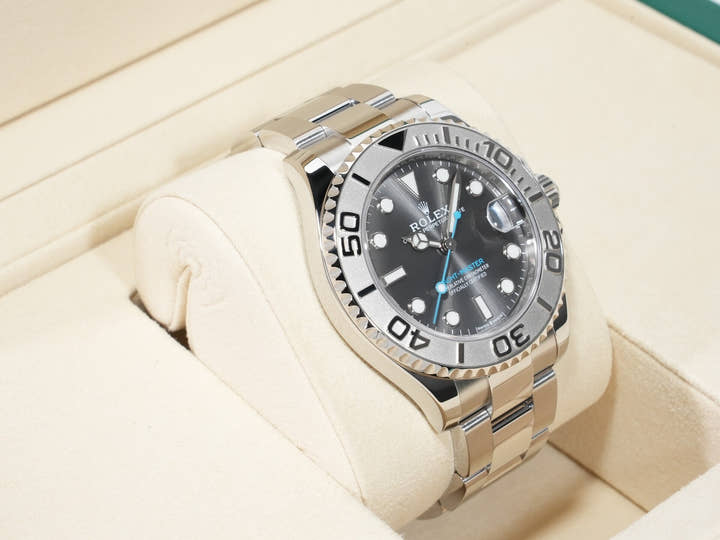 ロレックス ヨットマスター37 Ref.268622 ステンレススチール/プラチナ スレート文字盤 美品 5auyp9rf