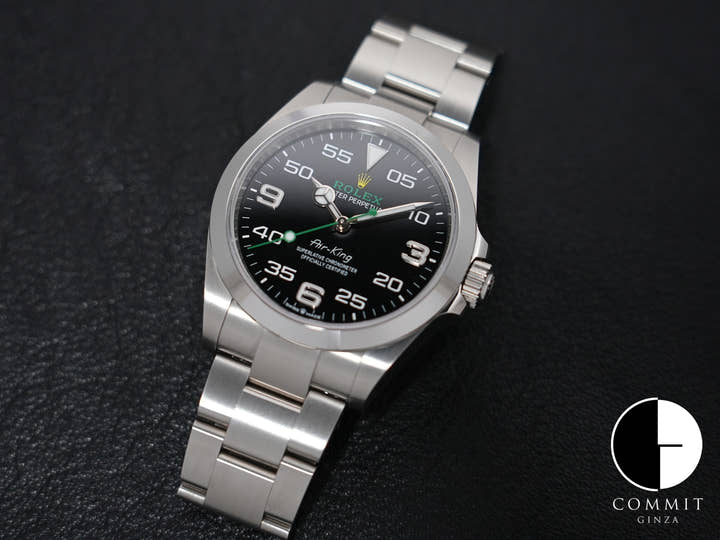 ロレックス エアキング Ref.126900 ステンレススチール ブラック文字盤 オイスターブレスレット 美中古 gsfcg3ke