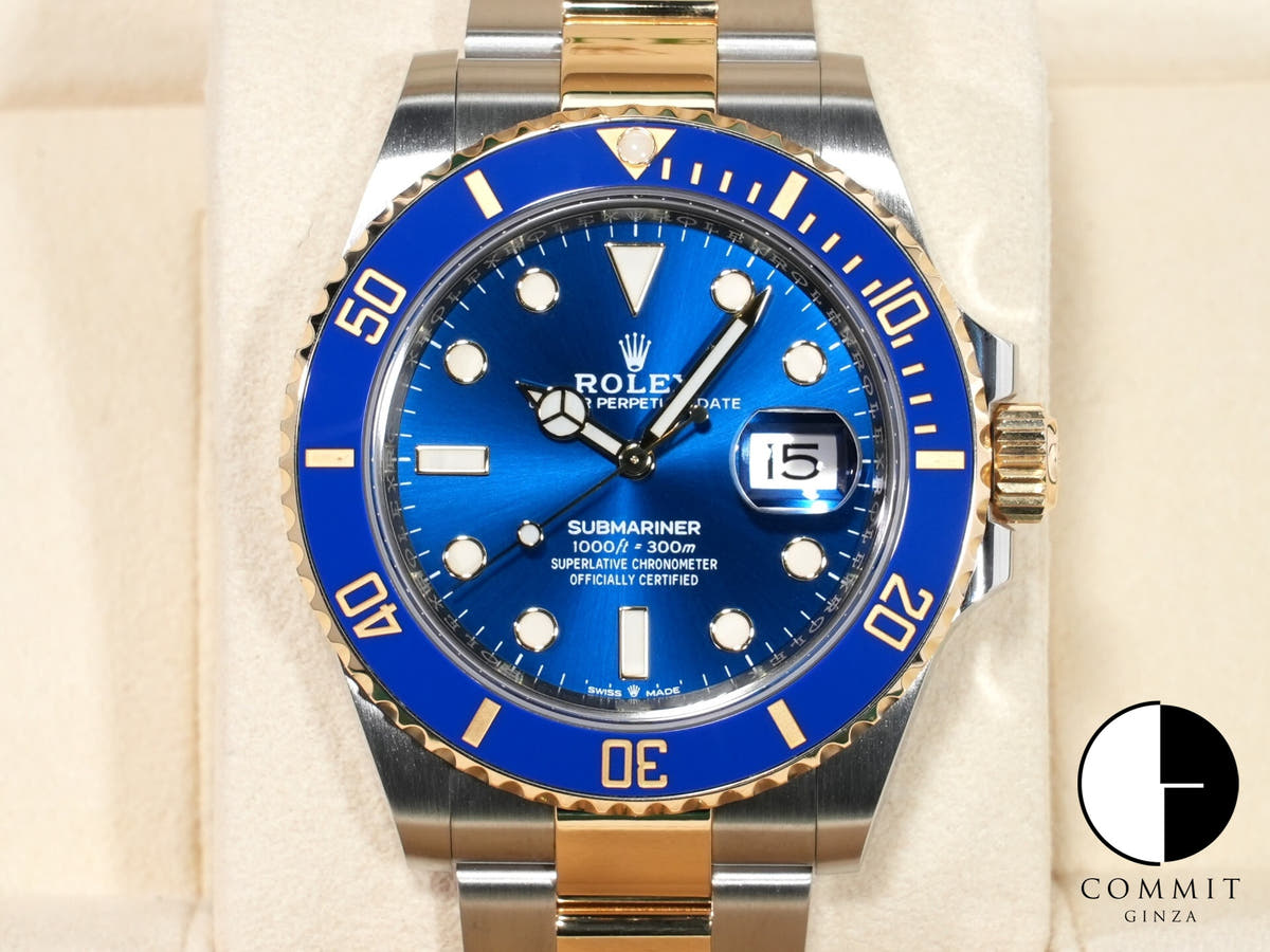 ロレックス サブマリーナー デイト Ref.126613LB ステンレススチール/イエローゴールド ブルー文字盤 美中古 cutwv72o