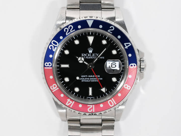 Rolex GMT Master Ref. 16700 Stainless Steel Black Dial Oyster Bracelet Used z9nntx2q