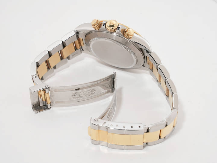 Rolex Daytona El Primero Ref. 16523 Stainless Steel/Yellow Gold White Dial Used mp5a6xxp