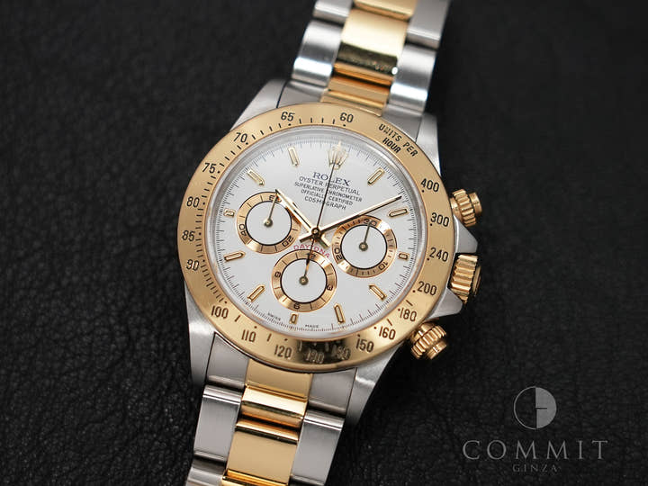 Rolex Daytona El Primero Ref. 16523 Stainless Steel/Yellow Gold White Dial Used mp5a6xxp