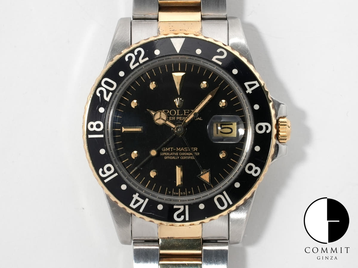 Rolex GMT Master Ref. 1675/3 Stainless Steel/Yellow Gold Black Dial Oyster Bracelet Pre-owned xasvd7ag