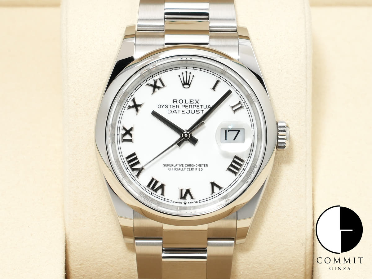ロレックス デイトジャスト36 Ref.126200 ステンレススチール ホワイト文字盤 オイスターブレスレット 未使用 zxvur4qr