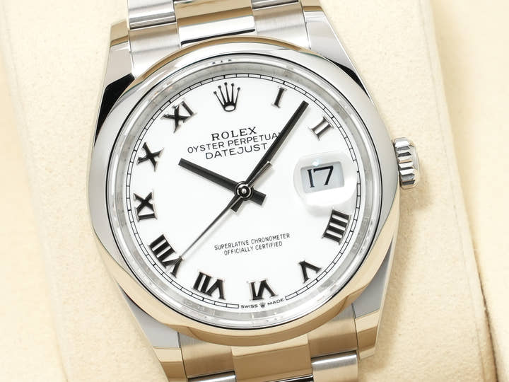 ロレックス デイトジャスト36 Ref.126200 ステンレススチール ホワイト文字盤 オイスターブレスレット 未使用 zxvur4qr