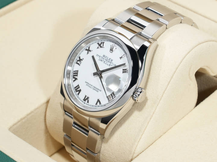 ロレックス デイトジャスト36 Ref.126200 ステンレススチール ホワイト文字盤 オイスターブレスレット 未使用 zxvur4qr
