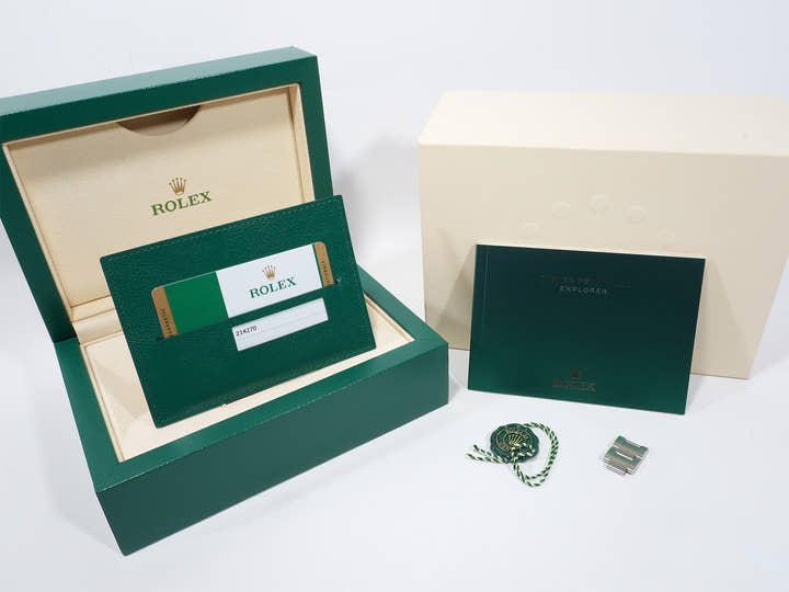 ロレックス エクスプローラーI Ref.214270 ステンレススチール ブラック文字盤 オイスターブレスレット 中古 t7d9bbrx