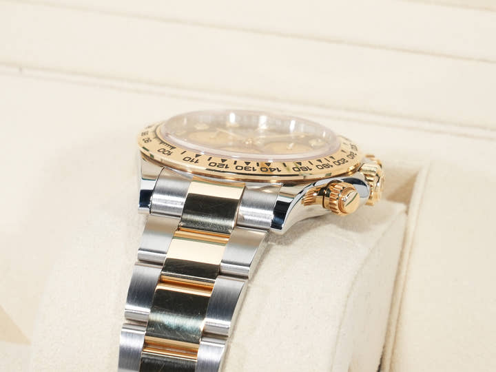 Rolex Daytona Ref.116503NG Stainless Steel/Yellow Gold Black Mother-of-Pearl Dial Used u97oon87