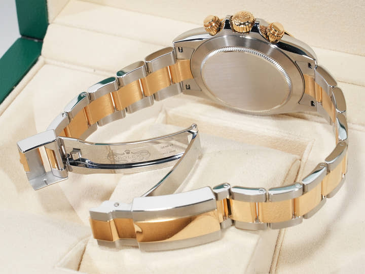 Rolex Daytona Ref.116503NG Stainless Steel/Yellow Gold Black Mother-of-Pearl Dial Used u97oon87