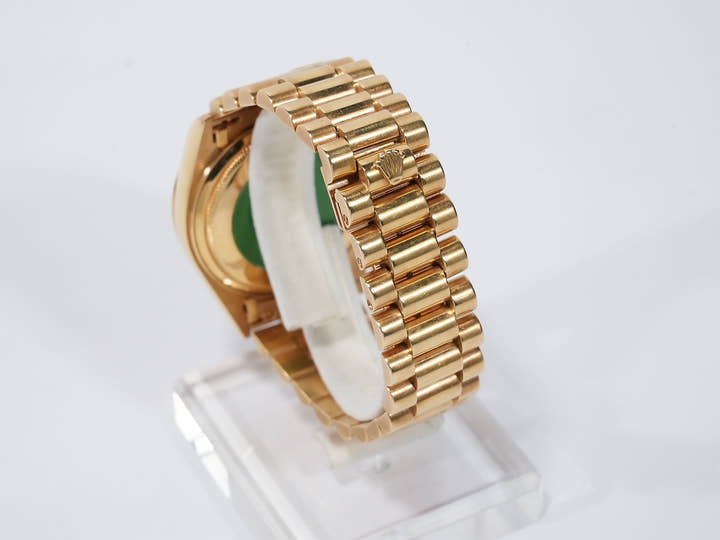 ロレックス デイデイト36 Ref.18038 イエローゴールド オニキス文字盤 中古 s8kh6b34