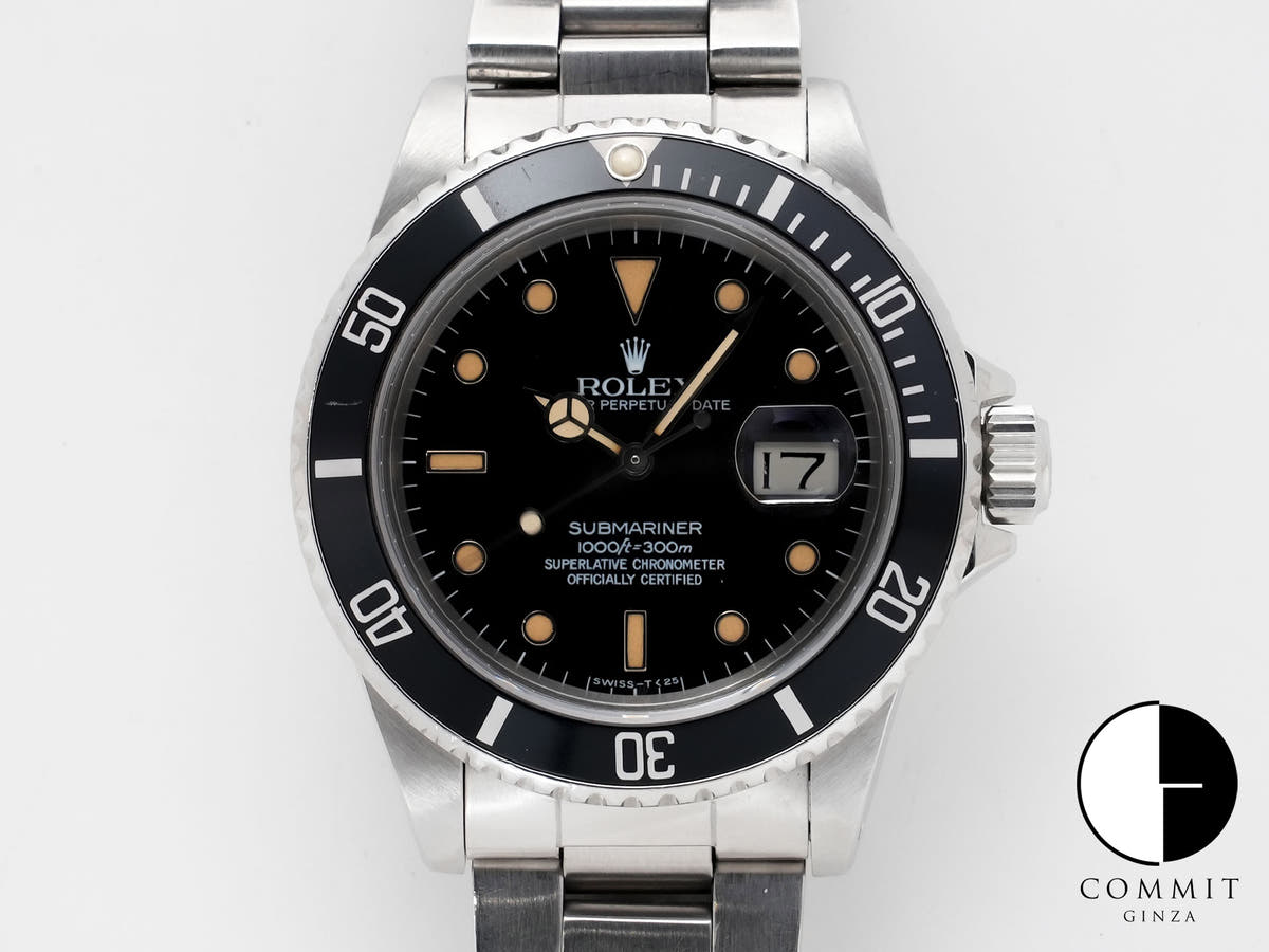 Rolex Submariner Date Ref. 16800 Stainless Steel Black Dial Used o8fye3hu