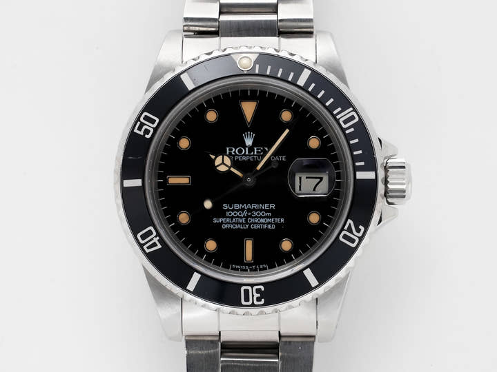 Rolex Submariner Date Ref. 16800 Stainless Steel Black Dial Used o8fye3hu