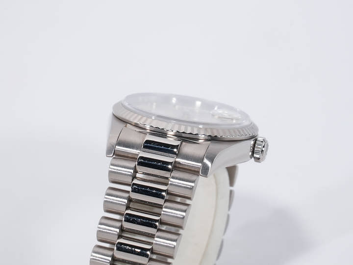 Rolex Day-Date 36 Ref. 18239 White Gold Silver Dial Used mks8p8yy