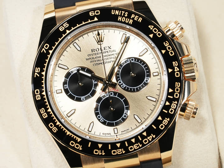 ロレックス デイトナ Ref.126518LN イエローゴールド ゴールデンxブライトブラック文字盤 未使用 euqq8n6u