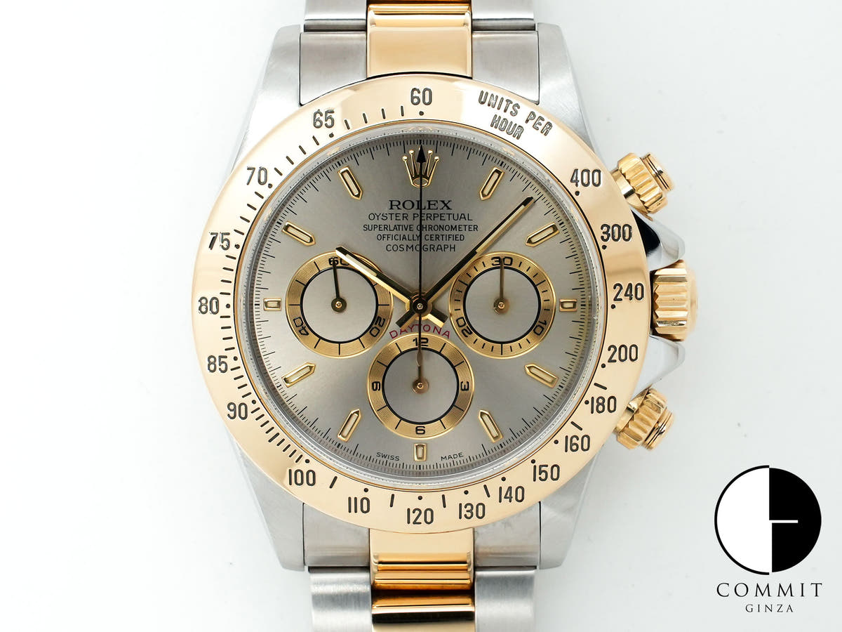 Rolex Daytona El Primero Ref. 16523 Stainless Steel/Yellow Gold Gray Dial Used gnx9oaz5