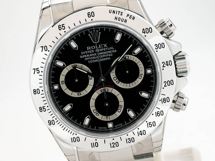 Rolex Daytona Ref. 116520 Stainless Steel Black Dial Deadstock qng7nqo5