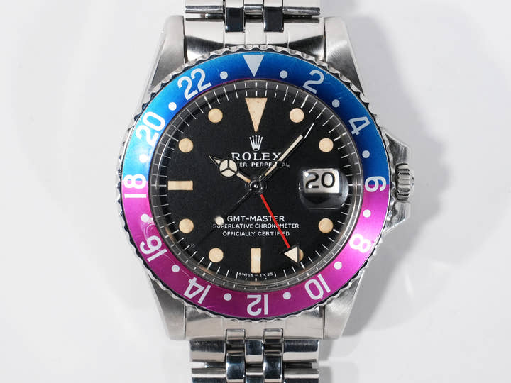 ロレックス GMTマスター Ref.1675 ステンレススチール ブラック文字盤 ジュビリーブレスレット 中古 yvpbvkoi