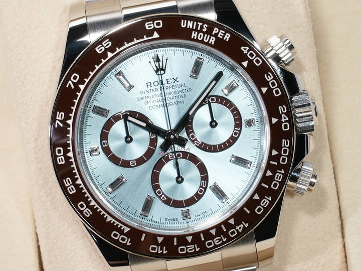 ロレックス デイトナ Ref.126506A プラチナ アイスブルーx11Pダイヤ文字盤 未使用 efmx6aj9