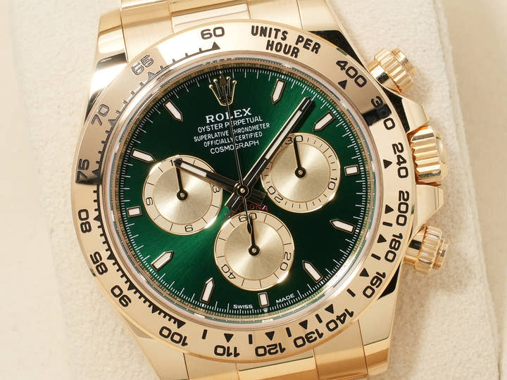 ロレックス デイトナ Ref.126508 イエローゴールド グリーン文字盤 未使用 ehzyyjpw