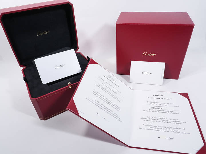 カルティエ サントス デュモン XL Ref.WGSA0083 ピンクゴールド ベージュ文字盤 極美品 pqbqu6vf