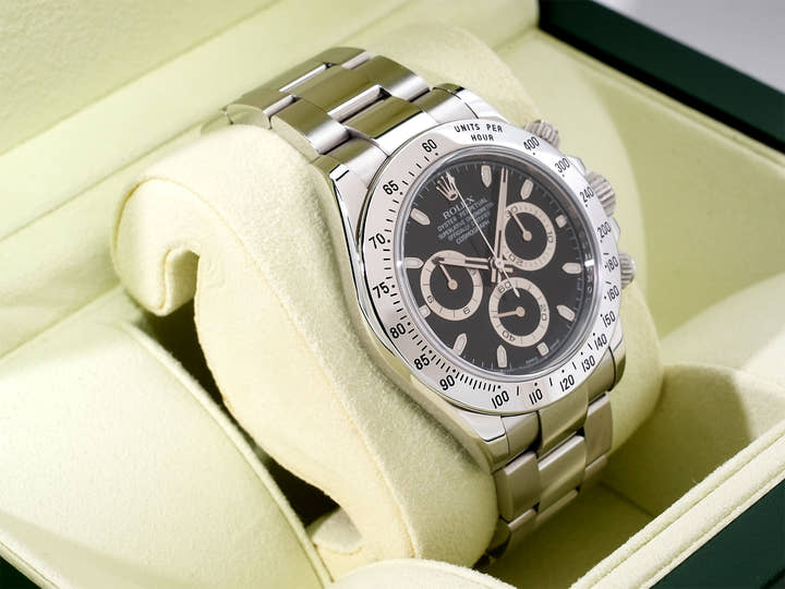 ロレックス デイトナ Ref.116520 ステンレススチール ブラック文字盤 中古 rdffjajd