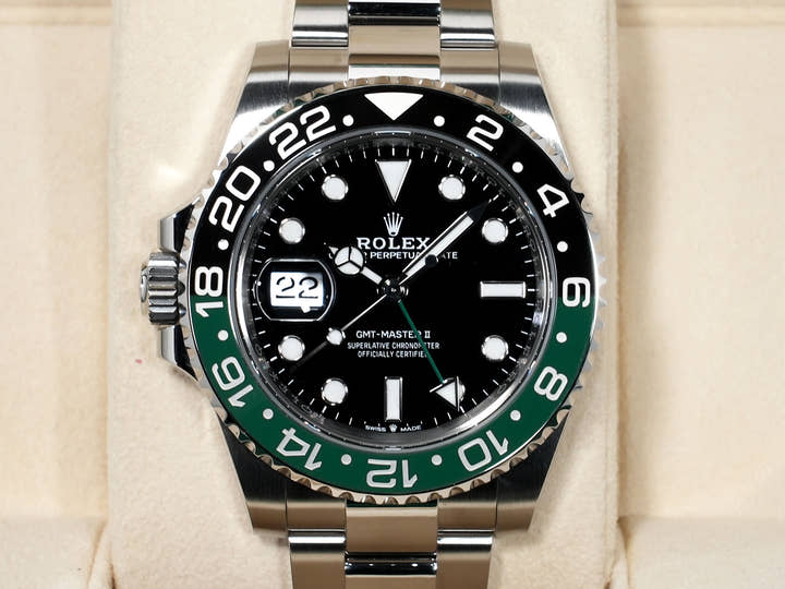 ロレックス GMTマスターII Ref.126720VTNR ステンレススチール ブラック文字盤 オイスターブレスレット 美品 khe2jsm4