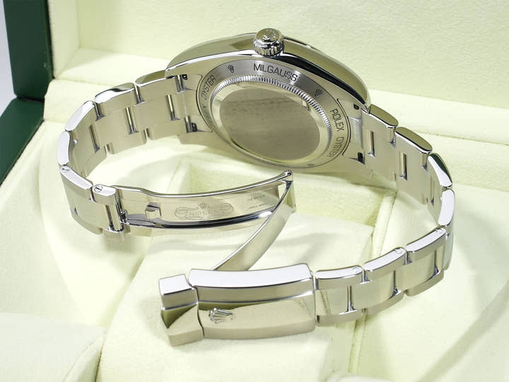 ロレックス ミルガウス Ref.116400GV ステンレススチール ブラック文字盤 美中古 6r6324w3