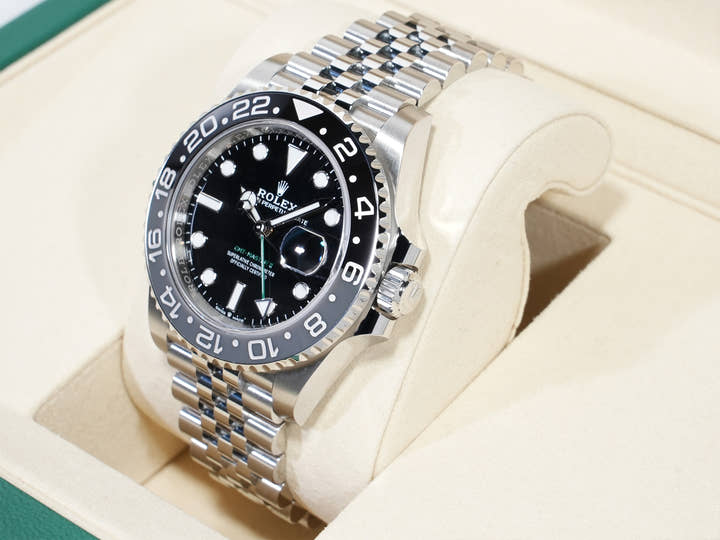 ロレックス GMTマスターII Ref.126710GRNR ステンレススチール ブラック文字盤 ジュビリーブレスレット 未使用 4yoejthg
