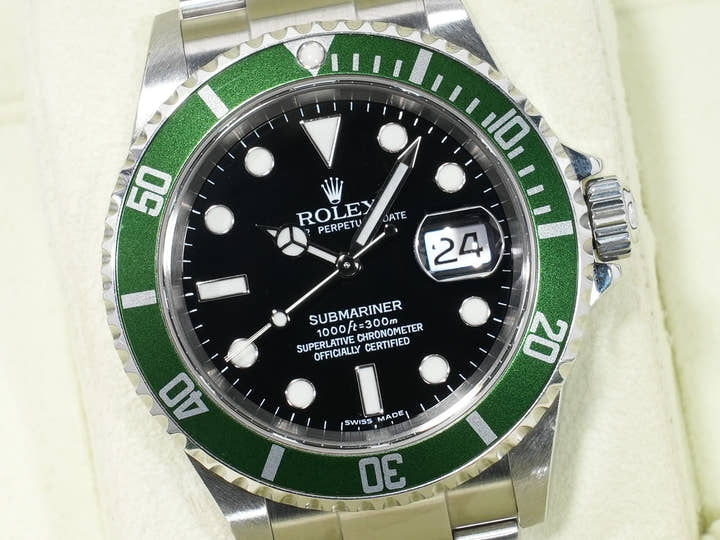 ロレックス サブマリーナー デイト Ref.16610LV ステンレススチール ブラック文字盤 中古 8i95cbun