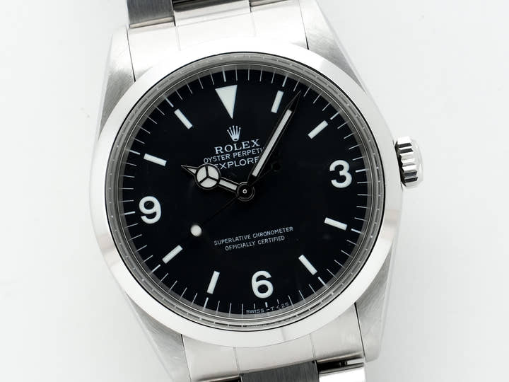 ロレックス エクスプローラーI Ref.1016 ステンレススチール ブラック文字盤 中古 6auxk653