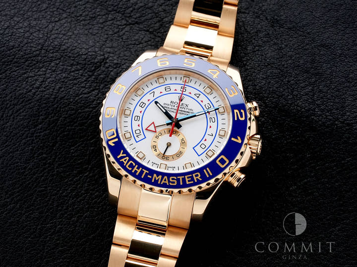 Rolex Yacht-Master II Ref. 116688 Yellow Gold White Dial Excellent Used Condition dxjc9be7