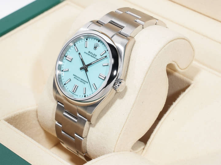 ロレックス オイスターパーペチュアル36 Ref.126000 ステンレススチール ターコイズ文字盤 未使用 fwxh2ws7