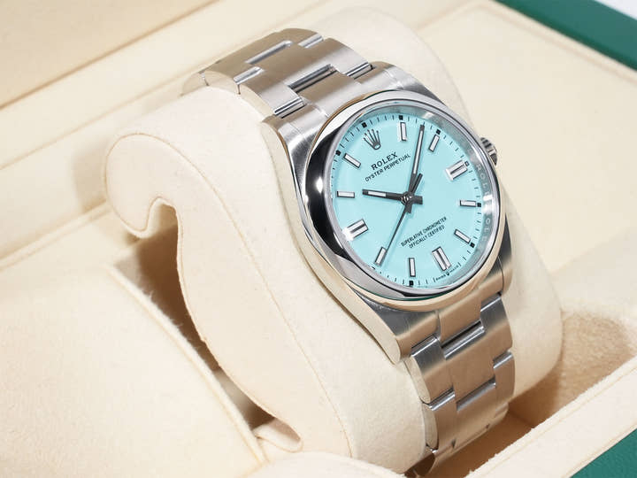 ロレックス オイスターパーペチュアル36 Ref.126000 ステンレススチール ターコイズ文字盤 未使用 fwxh2ws7