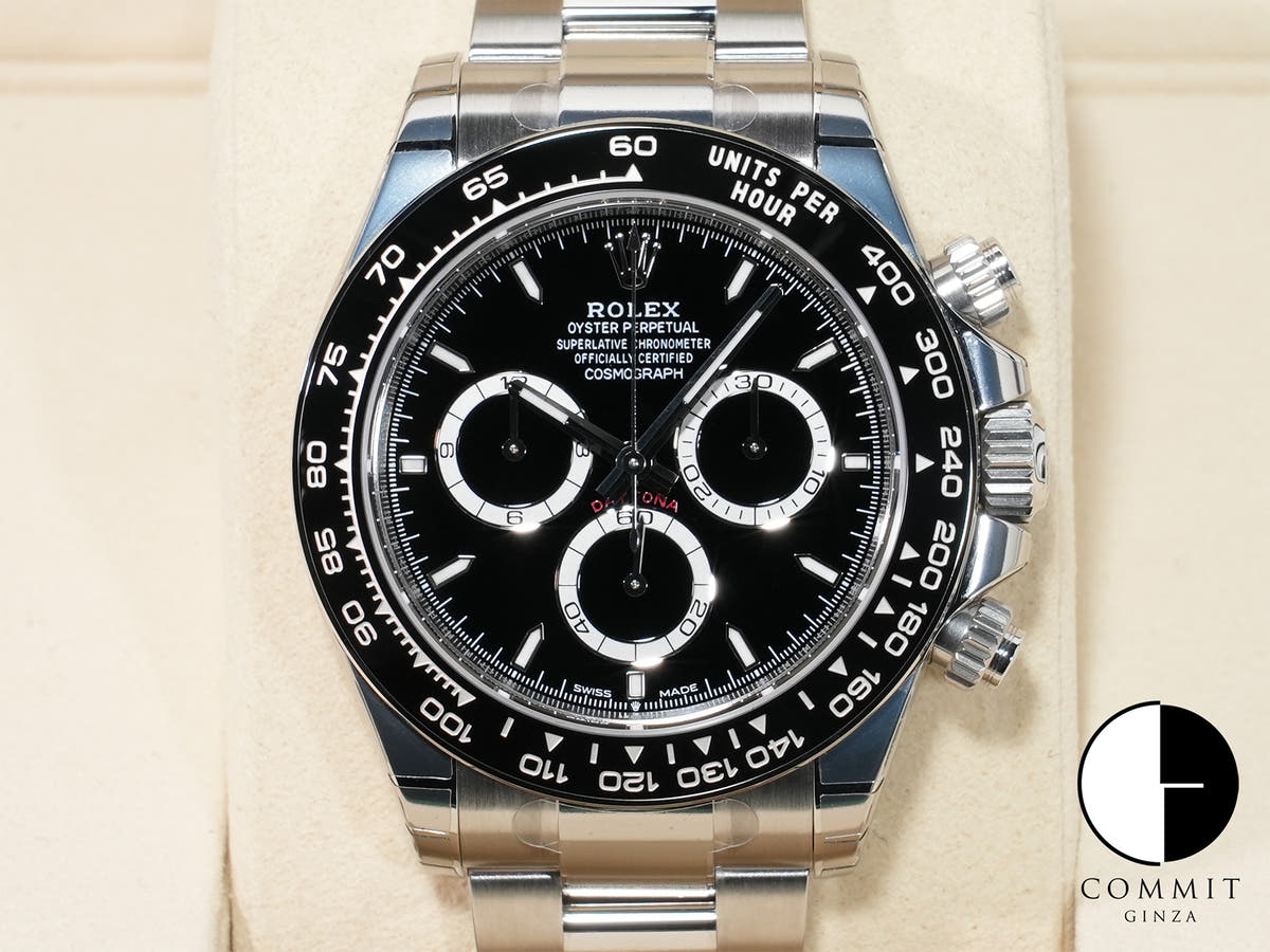 ロレックス デイトナ Ref.126500LN ステンレススチール ブラック文字盤 未使用 26h2tahr