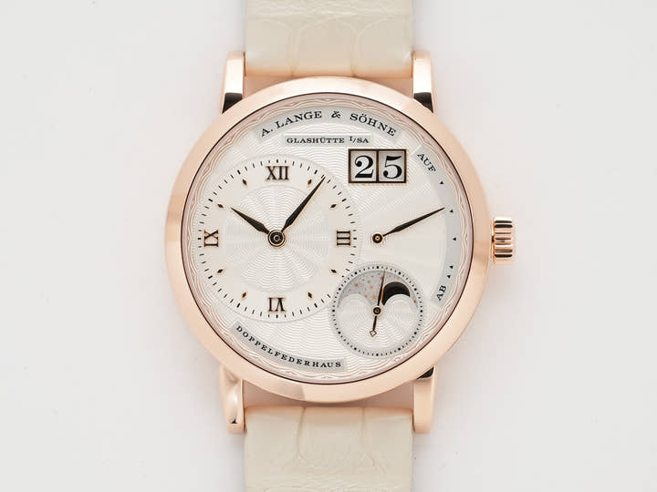 A.ランゲ&ゾーネ リトル ランゲ1 ムーンフェイズ Ref.182.030 ピンクゴールド シルバー文字盤 美品 htumfan4