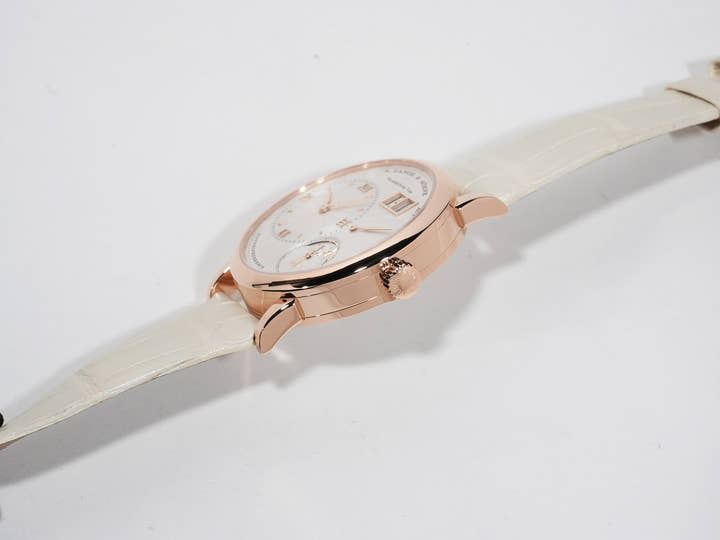 A.ランゲ&ゾーネ リトル ランゲ1 ムーンフェイズ Ref.182.030 ピンクゴールド シルバー文字盤 美品 htumfan4