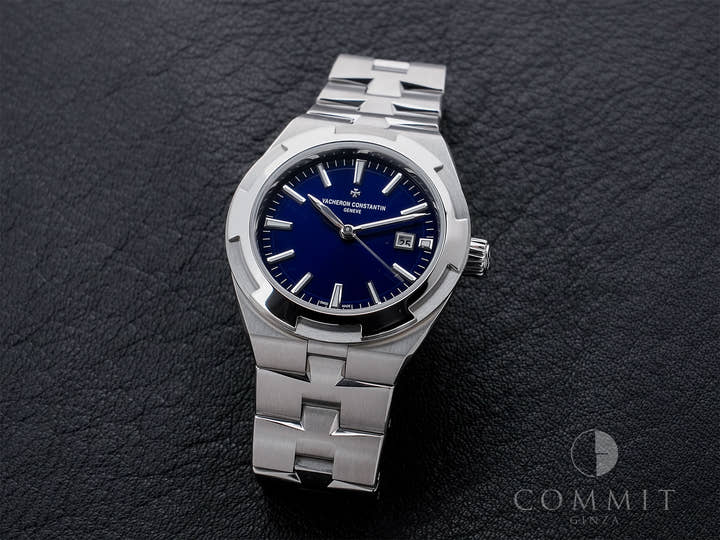 ヴァシュロンコンスタンタン オーヴァーシーズ オートマティック Ref.4600V/200A-B980 ステンレススチール ブルー文字盤 美中古 64mea9po