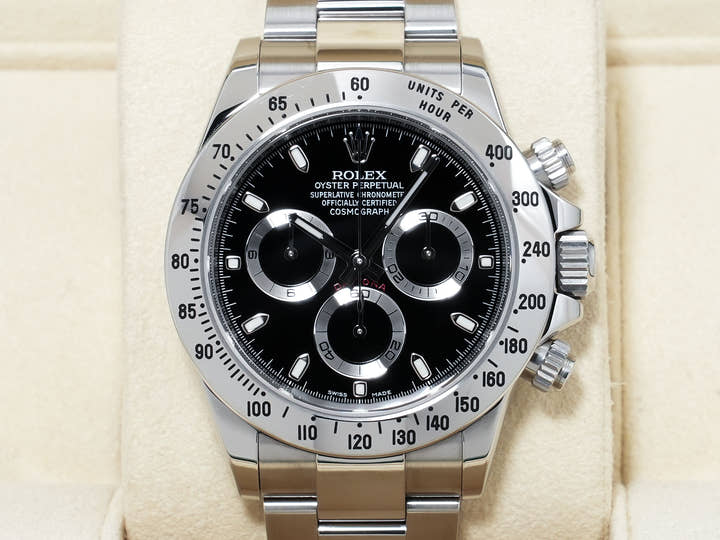 ロレックス デイトナ Ref.116520 ステンレススチール ブラック文字盤 中古 4kqi52iu