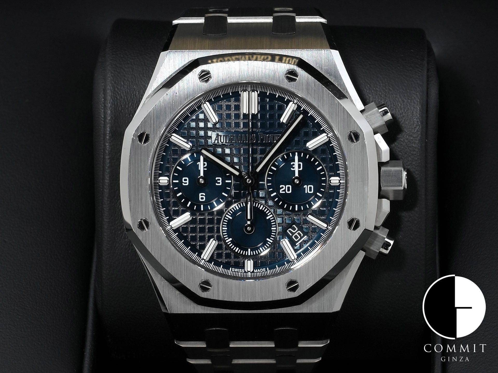 オーデマピゲ ロイヤルオーク クロノグラフ Ref.26715ST.OO.1356ST.01 ステンレススチール ナイトブルー文字盤 中古 9u58bxb3