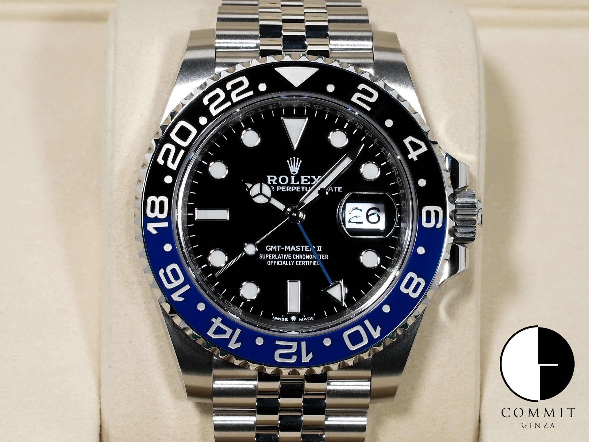 ロレックス GMTマスターII Ref.126710BLNR ステンレススチール ブラック文字盤 ジュビリーブレスレット 未使用 2k3tac4u