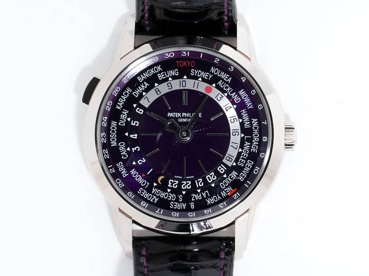 パテックフィリップ コンプリケーション ワールドタイム デイト Ref.5330G-010 ホワイトゴールド パープル文字盤 未使用 ujcn96t8