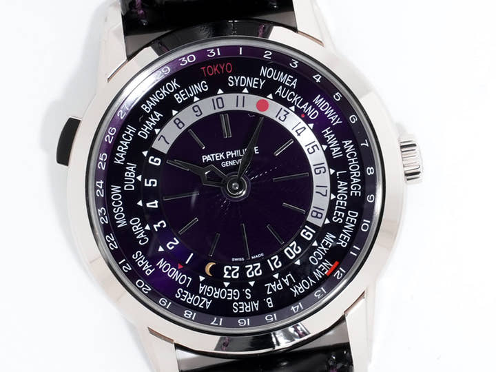 パテックフィリップ コンプリケーション ワールドタイム デイト Ref.5330G-010 ホワイトゴールド パープル文字盤 未使用 ujcn96t8