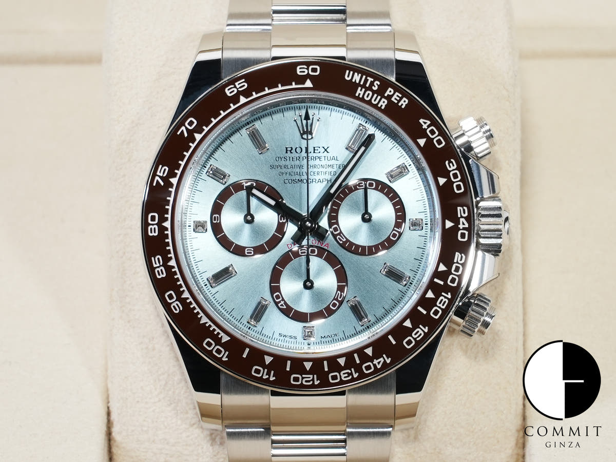 Rolex Daytona Ref. 126506A Platinum Ice Blue x 11P Diamond Dial Unused v655kjtw
