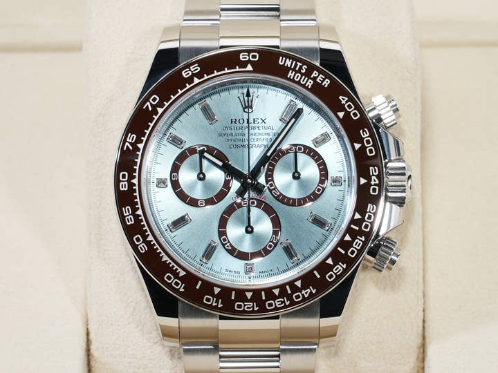 Rolex Daytona Ref. 126506A Platinum Ice Blue x 11P Diamond Dial Unused v655kjtw