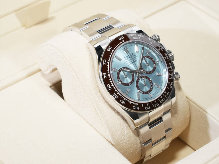 Rolex Daytona Ref. 126506A Platinum Ice Blue x 11P Diamond Dial Unused v655kjtw