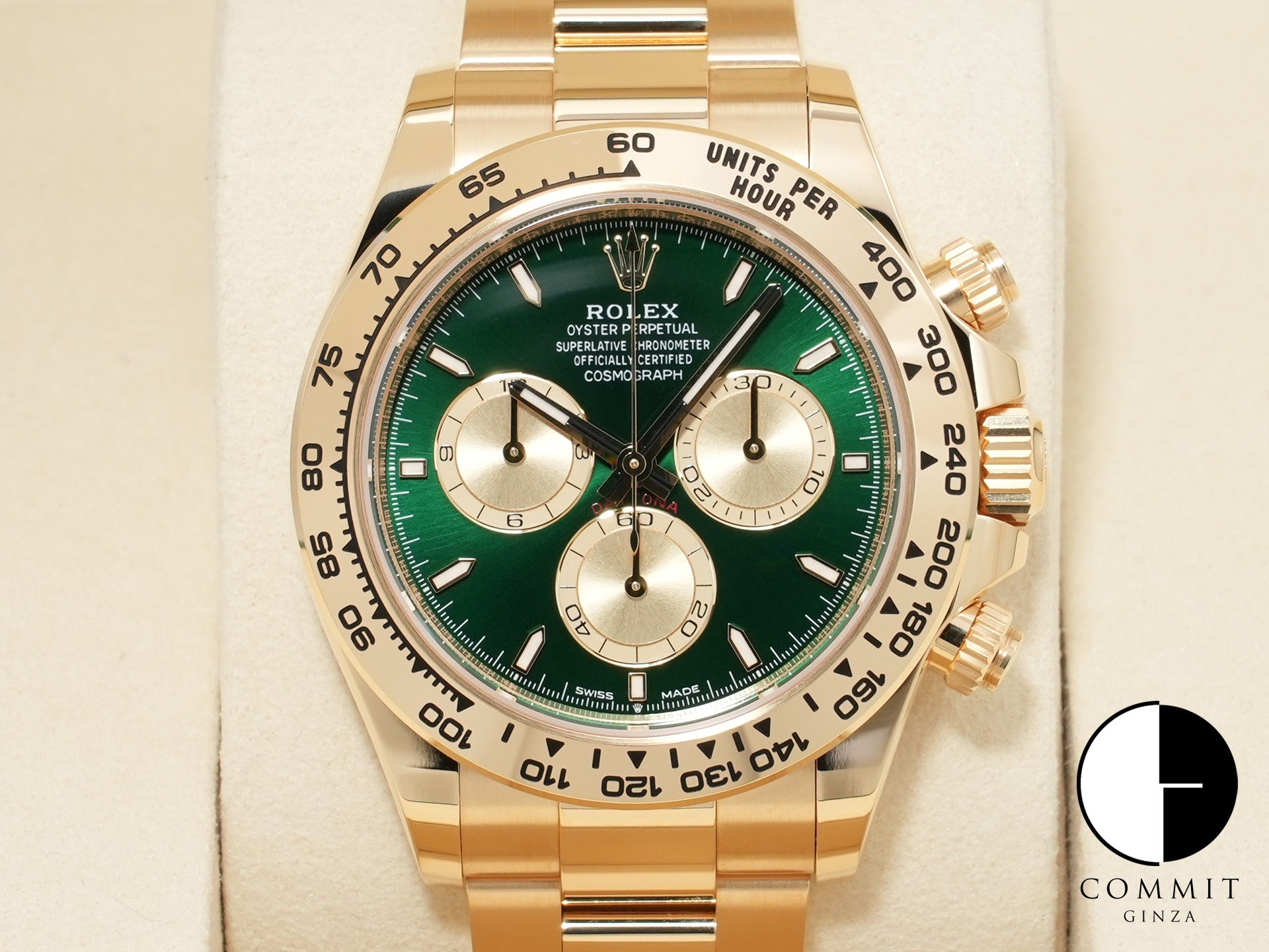 ロレックス デイトナ Ref.126508 イエローゴールド グリーン文字盤 未使用 xziu68a5