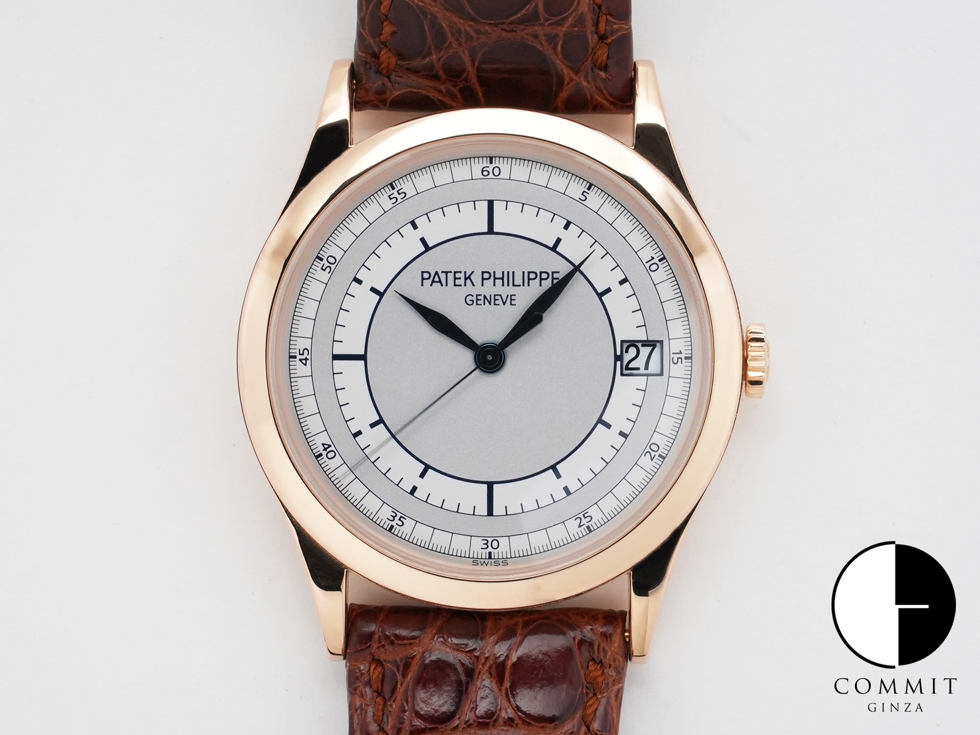 パテックフィリップ カラトラバ Ref.5296R-001 ローズゴールド シルバー文字盤 中古 5otju5ny