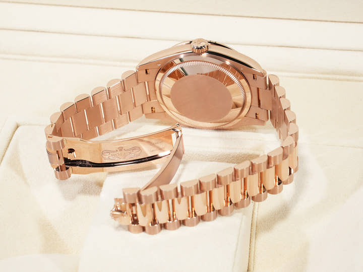 ロレックス デイデイト36 Ref.128345RBR エバーローズゴールド アイゼンキーゼル文字盤 未使用 LP6JCLAC