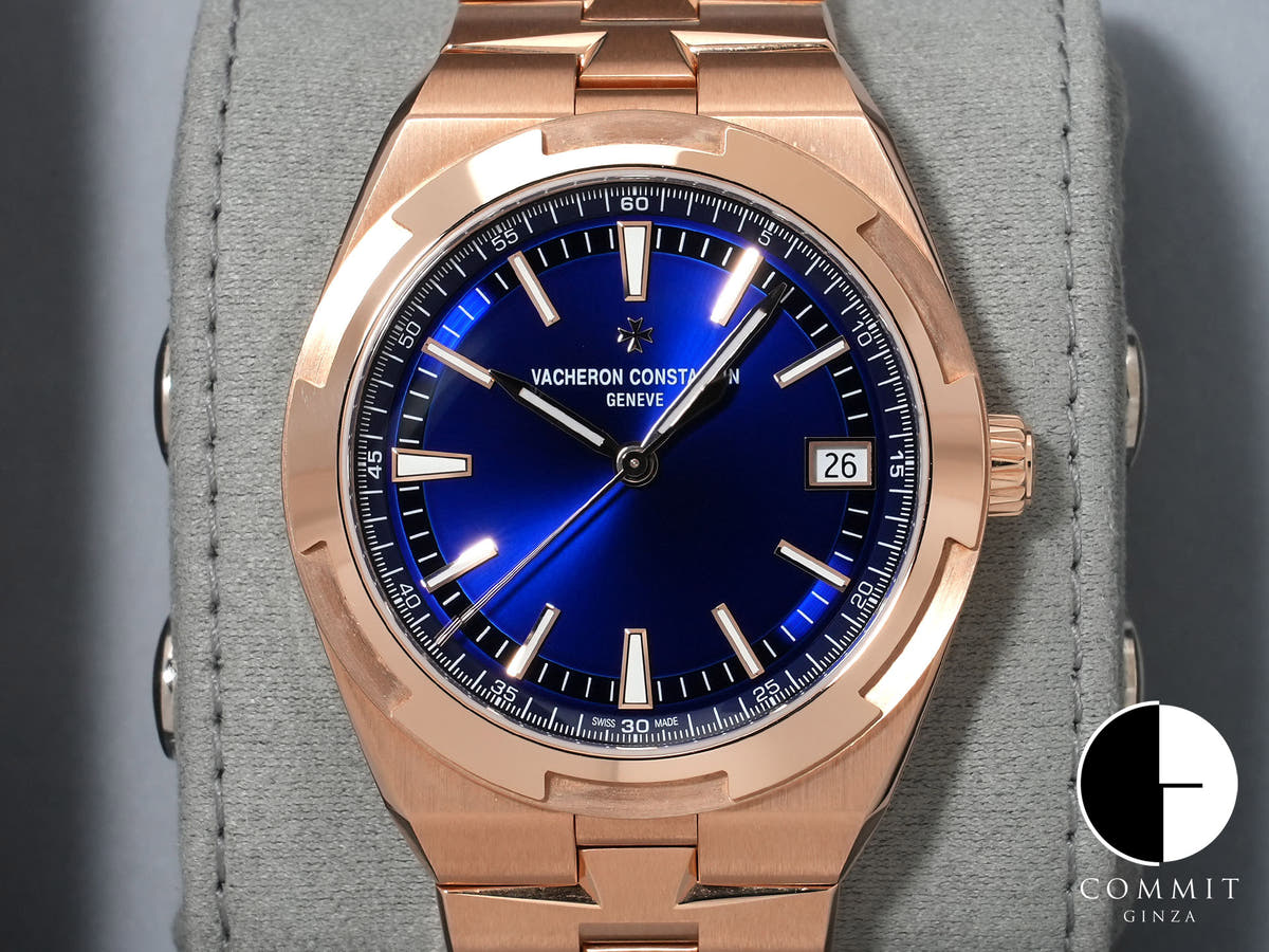 ヴァシュロンコンスタンタン オーヴァーシーズ オートマティック Ref.4520V/210R-B705 ピンクゴールド ブルー文字盤 美品 wgkfzx8r