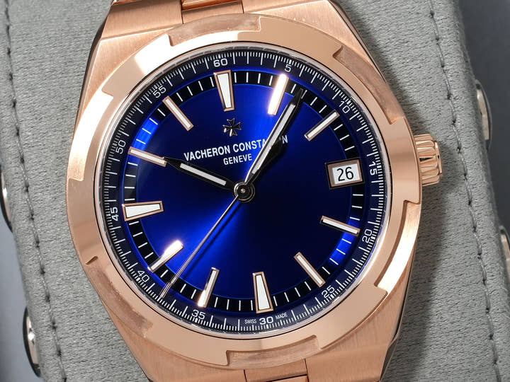 ヴァシュロンコンスタンタン オーヴァーシーズ オートマティック Ref.4520V/210R-B705 ピンクゴールド ブルー文字盤 美品 wgkfzx8r